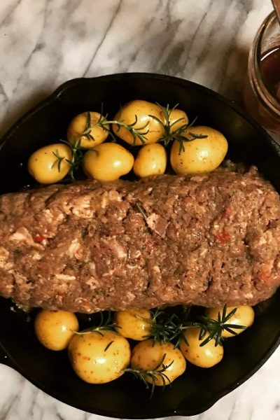 Grilled Bacon & Eggs Meatloaf
