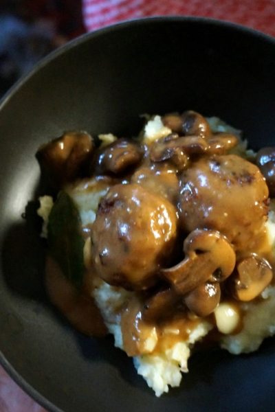 Meatballs in Mushroom Marsala Sauce