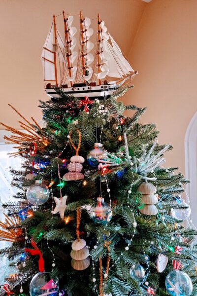 Easy Salt Dough Ornaments and a Sea-themed Christmas Tree