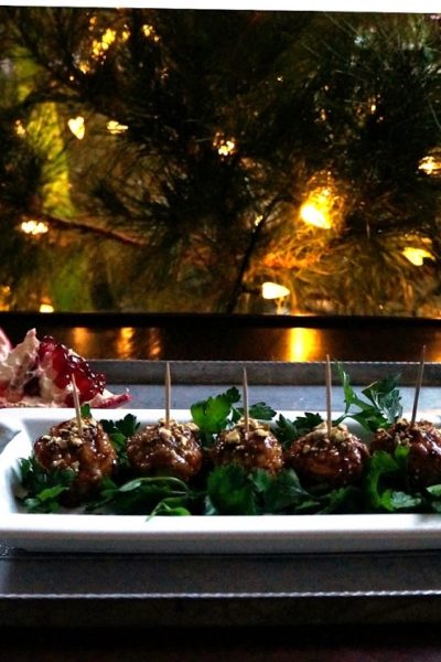 Mini Pomegranate-Pistachio Meatballs: An Interview with Najmieh Batmanglij #Yalda2014