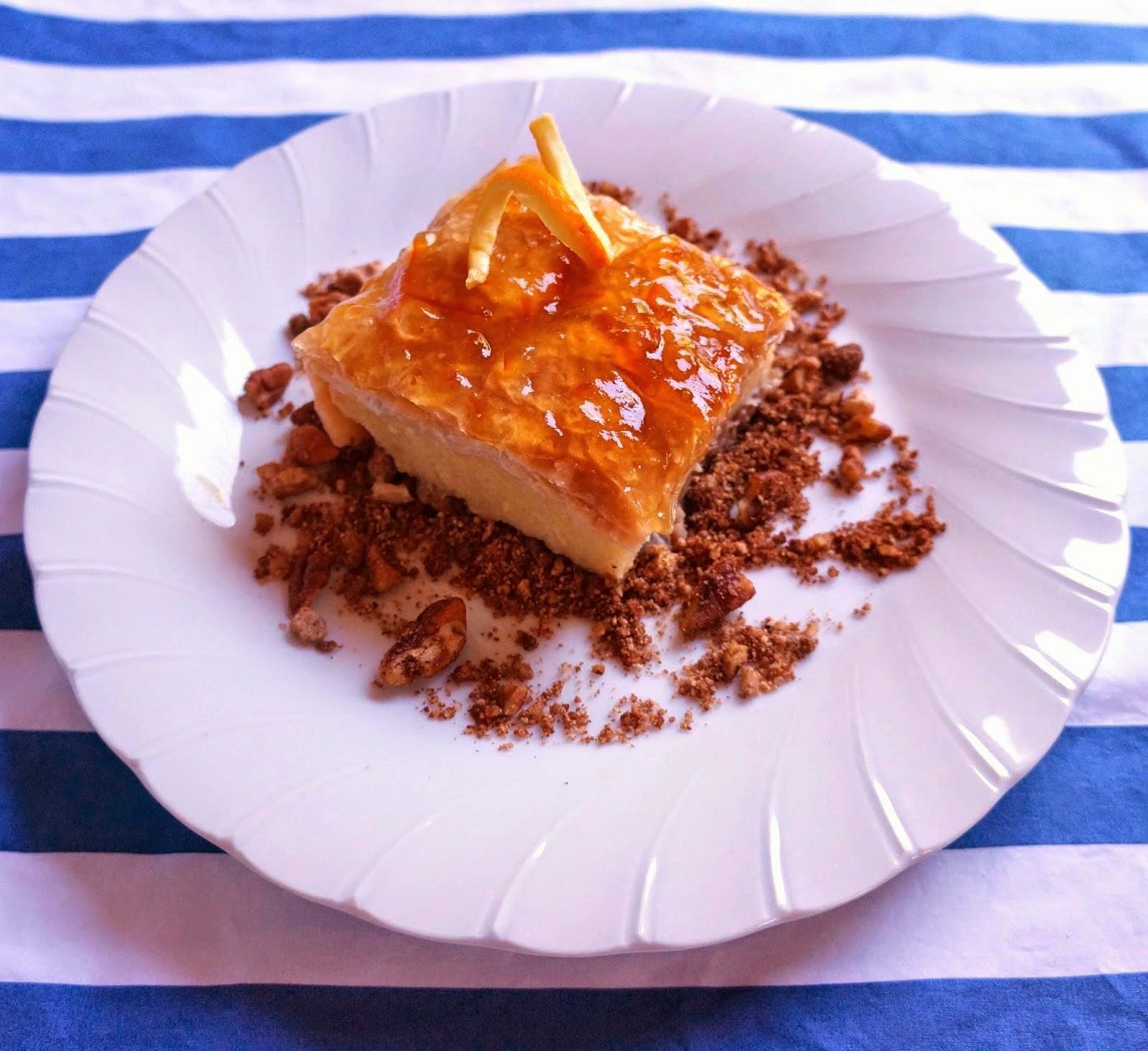 Luscious Greek Phyllo Custard Pie (Galaktoboureko)