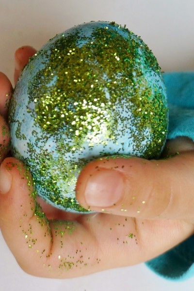 Glittery Eggs and Armenian Easter Cake (Paska)