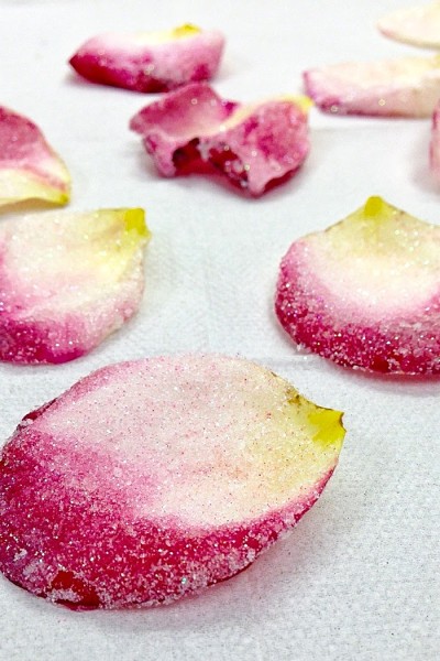 Candied Rose Petals (Eggless)