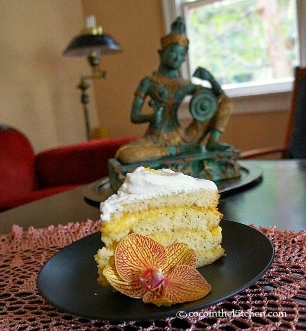 coco lemon poppy cake valentine's