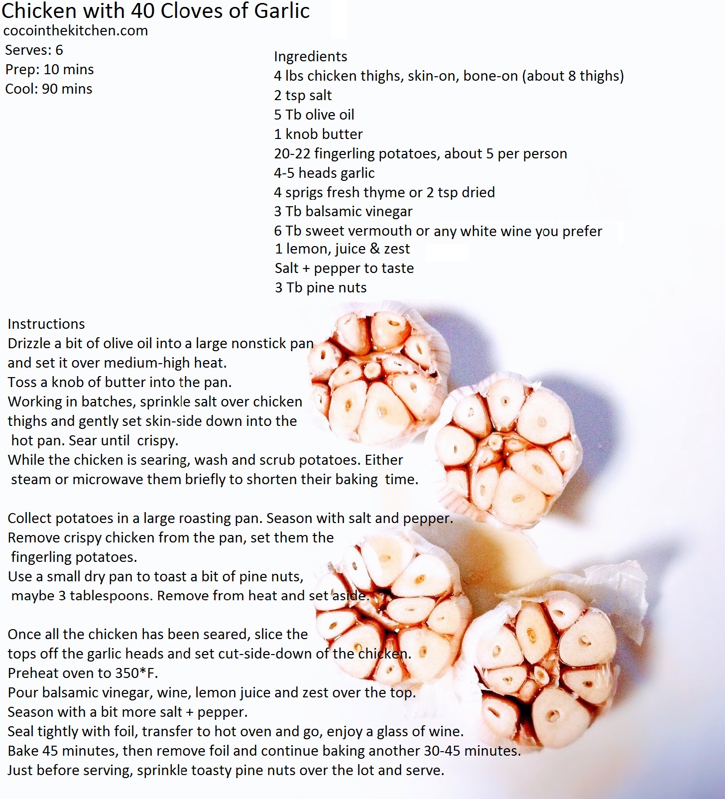 Chicken with 40 Cloves of Garlic