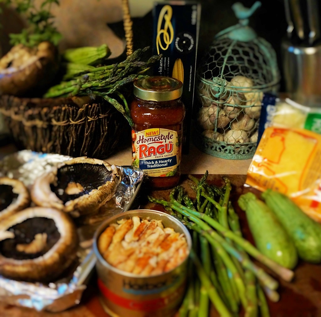 crab-stuffed mushrooms