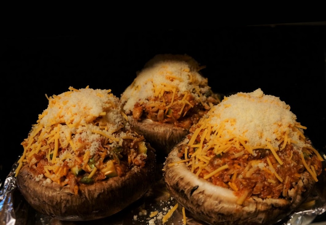 crab-stuffed mushrooms