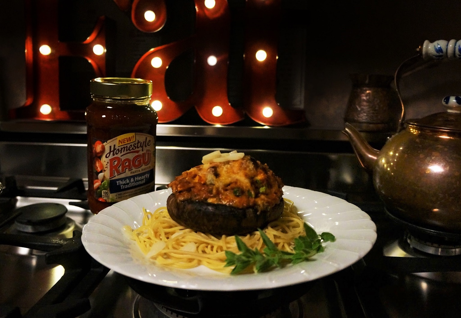 crab-stuffed mushrooms