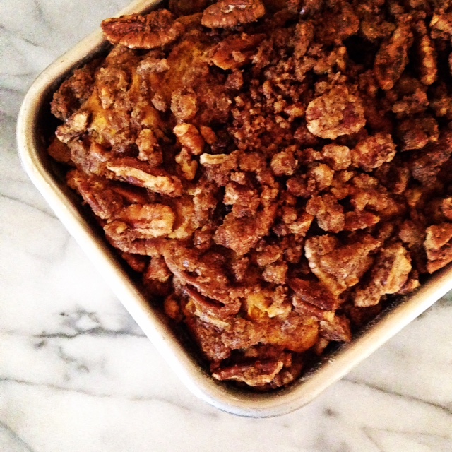Pumpkin Cake with Pecan Streusel