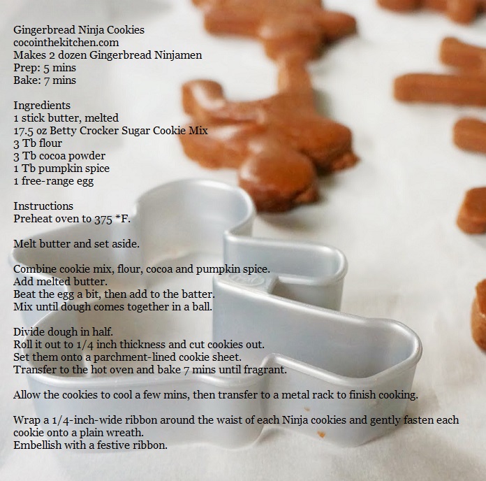 Gingerbread Ninja Wreath