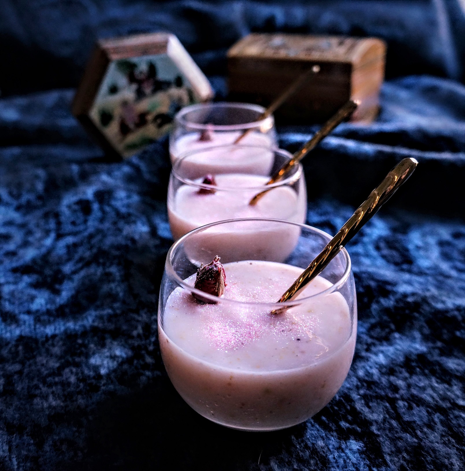 rose milk pudding