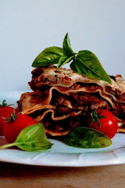 Lasagna with Parmesan Cream Sauce