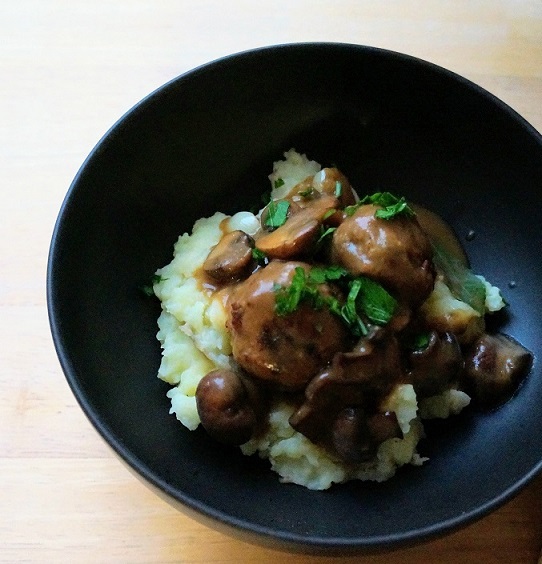 marsala mushroom meatballs
