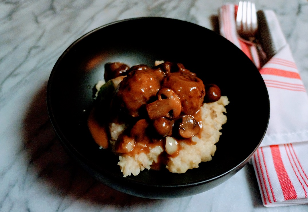 marsala mushroom meatballs