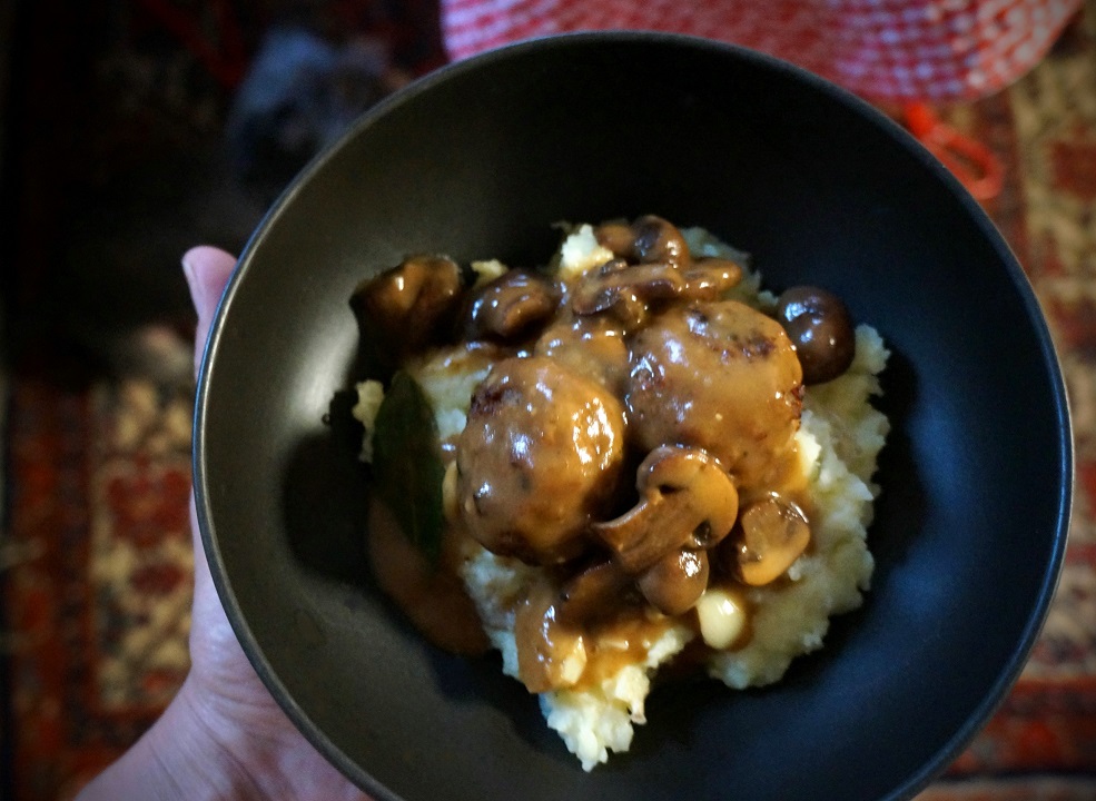 Meatballs in Mushroom Marsala Sauce